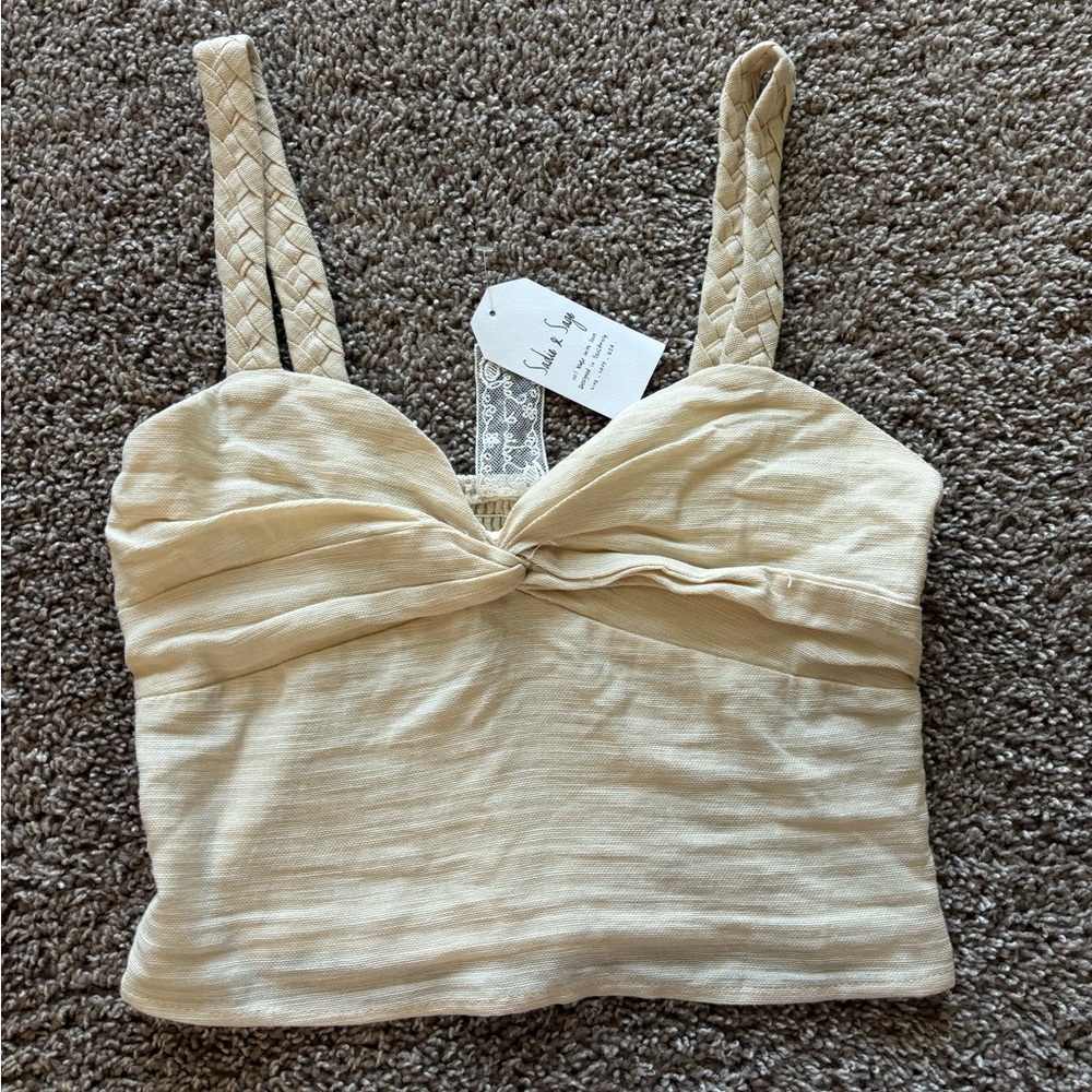 Sadie and Sage - size small - off-white blouse
